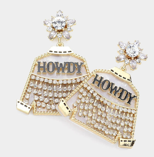 HOWDY Western Jacket Earrings