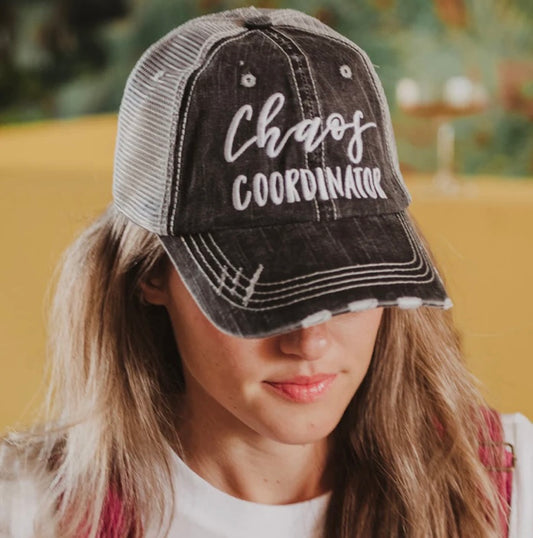 Chaos Coordinator Trucker Hat-Gray