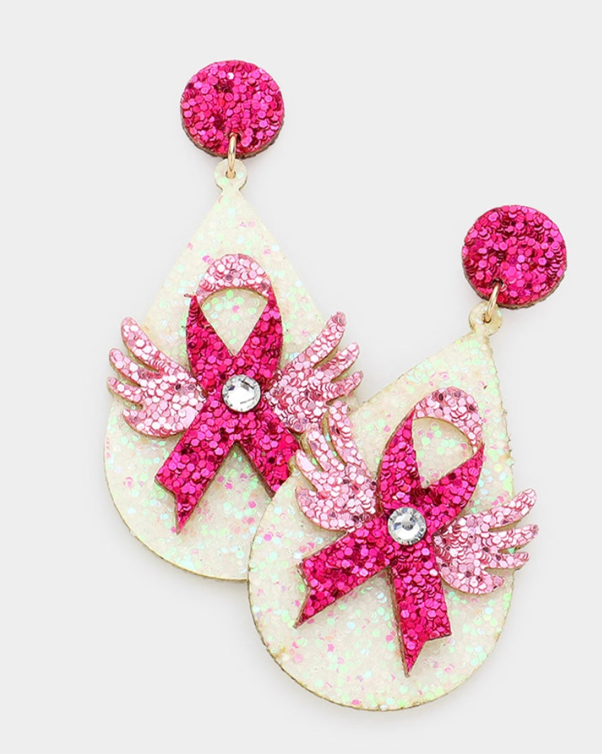 Breast Cancer Remembrance Earrings