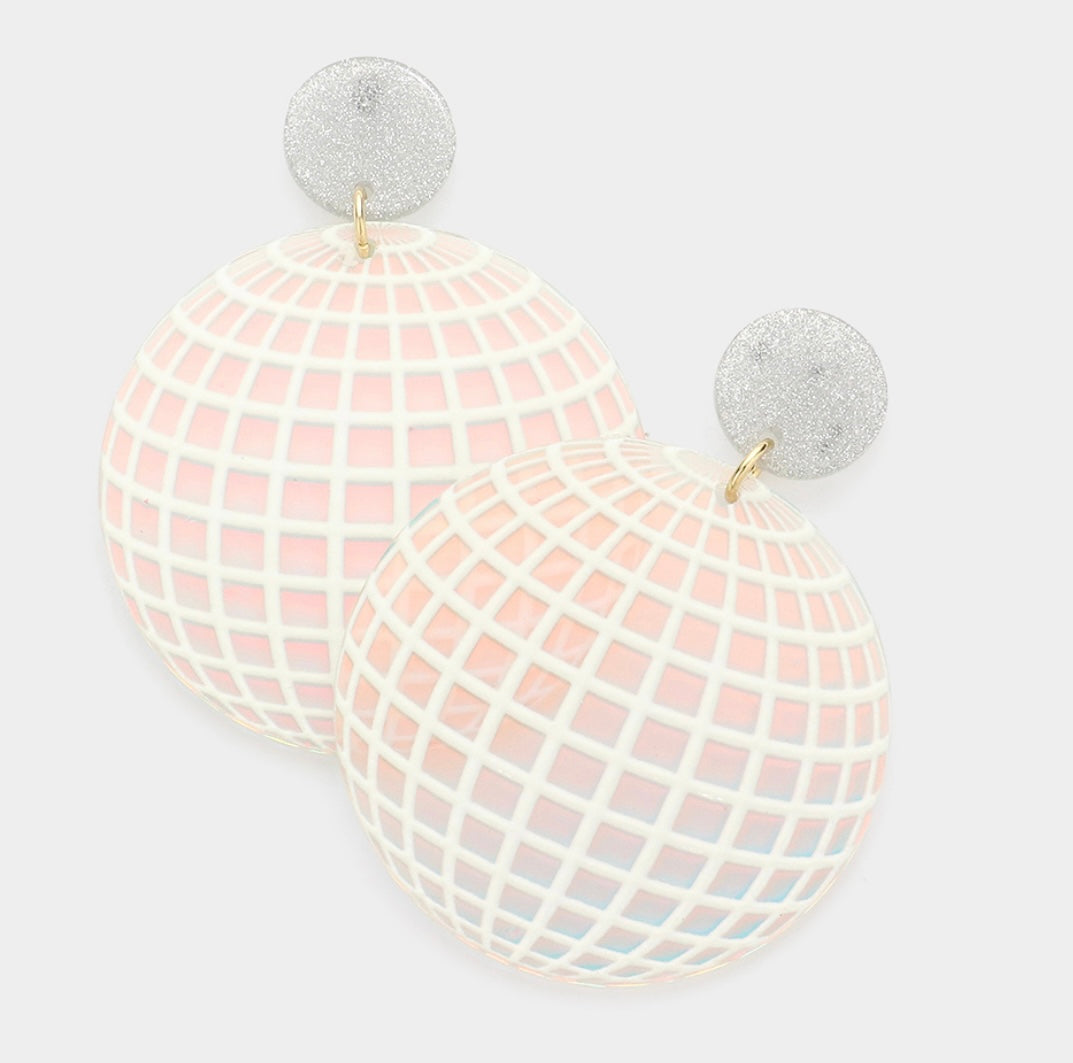 Abstract Disco Ball Earrings